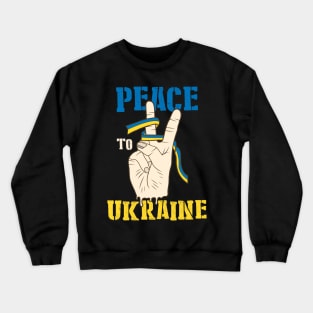 Peace to Ukraine Crewneck Sweatshirt
